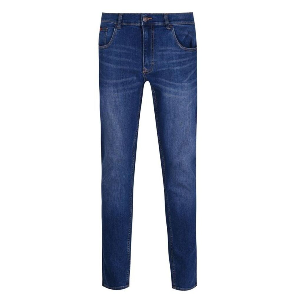 Lee Cooper Mens Denim Plain Slim Jeans / Mid Wash